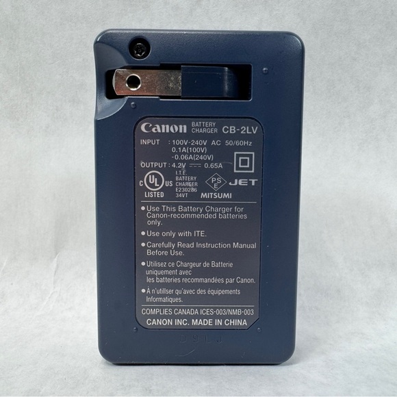 CANON Battery Charger CB-2LV - Gray - Picture 2 of 2
